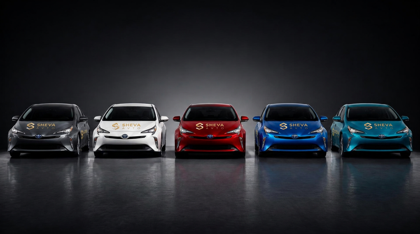 Toyota Prius 50 у різних кольорах